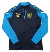 Tmavomodro-modrá sportovní funkční mikina s logem Jako
