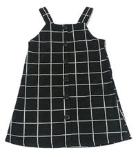 Černo-bílé kostkované šaty s knoflíky F&F