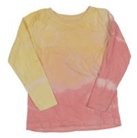 Žluto-růžové batikované triko Dopodopo