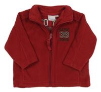 Vínová fleecová propínací mikina s číslem Impidimpi