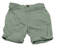 Zelené plátěné kraťasy F&F