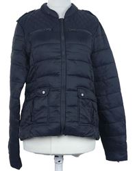 Dámská tmavomodrá šusťáková zateplená bunda Superdry 