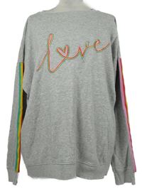 Dámská šedá mikina s nápisem Next 