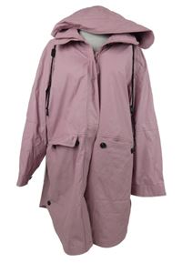 Dámská růžová nepromokavá jarní parka s kapucí Next