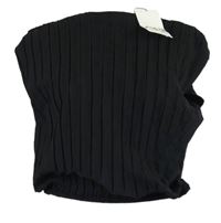 Dámská černá plisovaná crop halenka Zara 