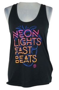 Dámský černý top s potiskem 