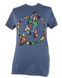 Pánské modré tričko s potiskem Avengers Marvel 