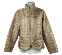 Dámská béžová šusťáková prošívaná jarní zateplená bunda Gina Benotti 