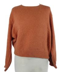 Dámský cihlový crop svetr Nais 