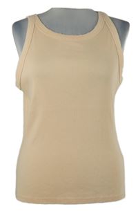 Dámský světleoranžový žebrovaný top Primark 