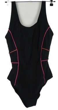 Dámské černé jednodílné plavky s proužky George 