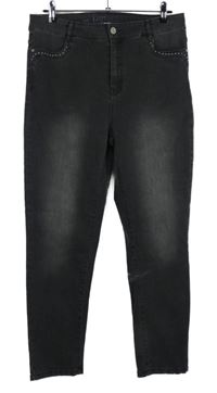 Dámské tmavošedé skinny rifle 