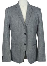 Pánské šedé vlněné sako zn. H&M