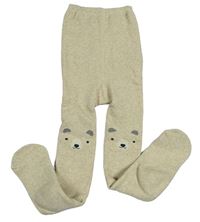 Béžové punčocháče s medvědy Primark