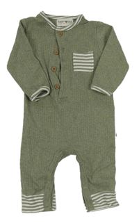 Khaki overal s kapsou 