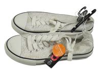 Nové - Bílé třpytivé tenisky PRimark vel.36