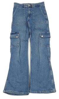 Modré cargo rifle Zara