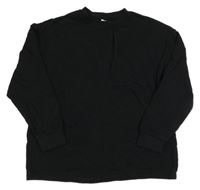 Černé žebrované oversize mikinotriko F&F