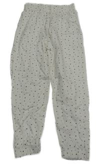 Bílé pyžamové kalhoty se srdíčky Topolino