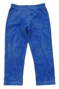 Modré sametové kalhoty