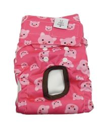 Malinové treninkové kalhoty s prasátky