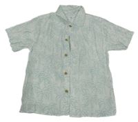 Bílá košile s palmami Zara