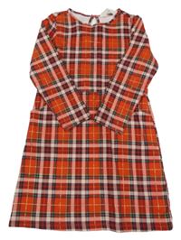 Červeno-zelené kostkované šaty H&M