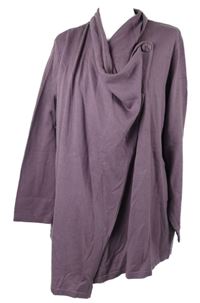 Dámský fialový zavinovací svetr s límcem Amria