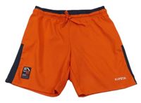 Oranžové sportovní kraťasy Kipsta