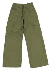Khaki plátěné cargo kalhoty Y.F.K.