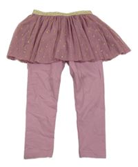 Starorůžové legíny s tylovou sukní V by Very