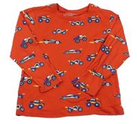 Červené triko s auty Primark