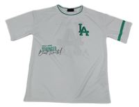 Bílé sportovní tričko s písmeny Ergeenomixx