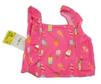 Nové - Neonově růžová plavková lambáda se zmrzlinami a volánky Crafted 