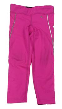 Neonově růžové sportovní legíny s proužky Carter's