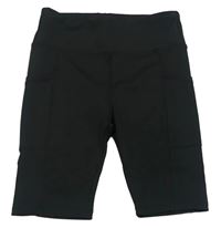 Černé elastické sportovní kraťasy St. Bernard