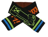 Černá pletená šála Minecraft Primark