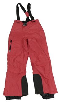 Nové - Růžové funkční šusťákové oteplovačky s odepínacími kšandami Crivit