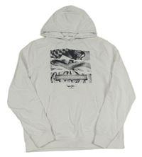Bílá mikina se skaty a kapucí Pepe Jeans vel. 176