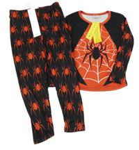 Nové - Černo-červené pyžamo s pavouky Shein