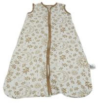 Bílo-béžový bavlněný spací pytel se sluníčky Unnivoll