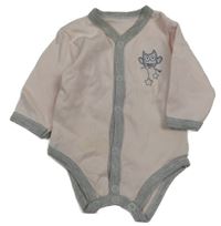 Světlerůžovo-šedé body se sovou 