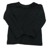 Černé žebrované spodní triko M&S