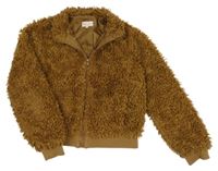Béžová huňatá podšitá bunda Only 
