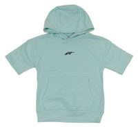 Pomněnková tepláková vesta s klokankou a kapucí Next