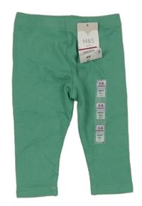 Nové - Zelené žebrované legíny M&S