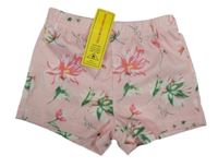 Nové - Světlerůžové kraťasy s květy Shein