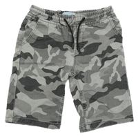 Šedo-tmavošedé army riflové kraťasy Primark