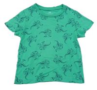 Zelené tričko s dinosaury H&M