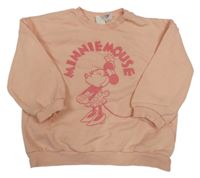 Broskvová oversize mikina s Minnií H&M